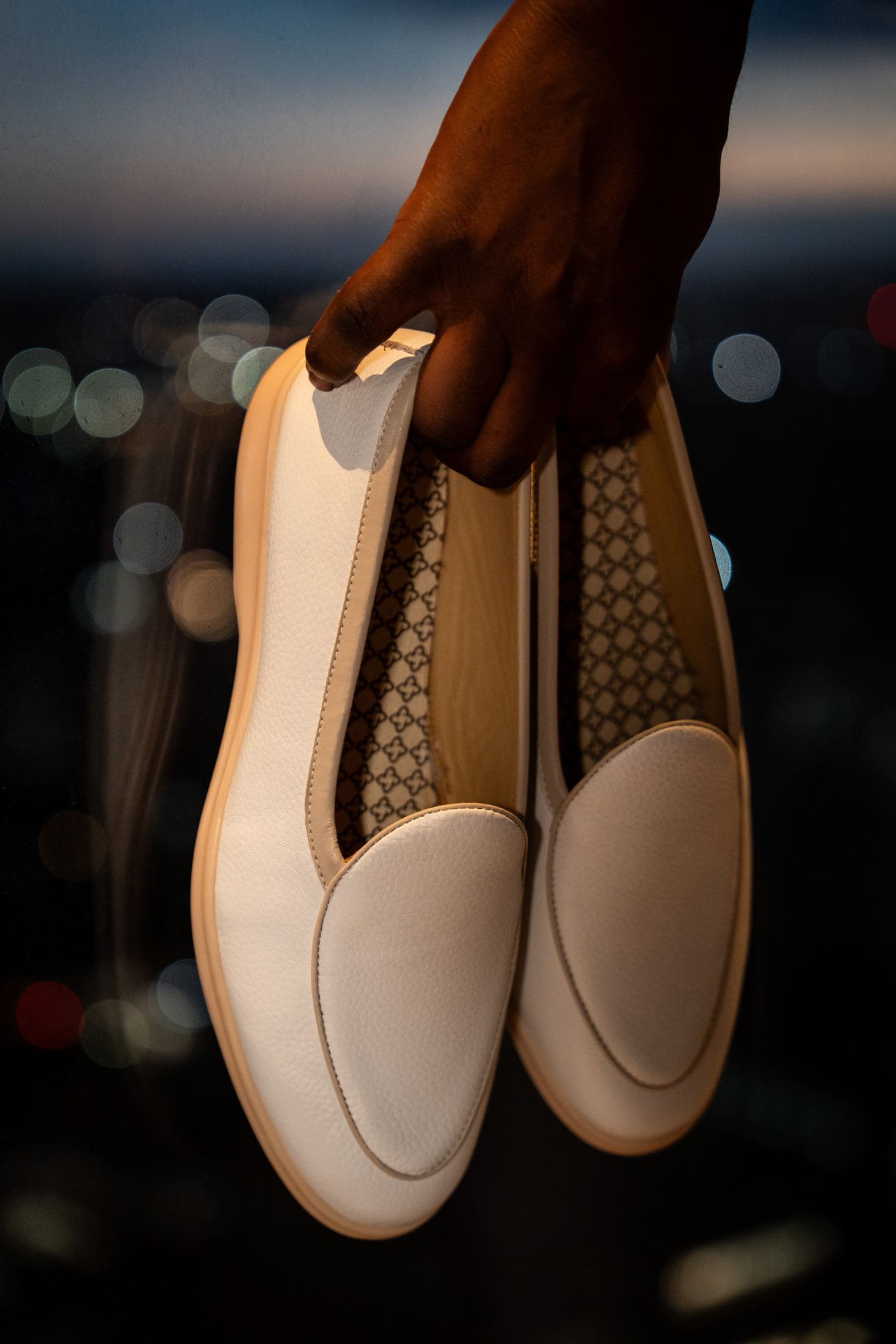 The Escape · Ivory — ivory leather loafer